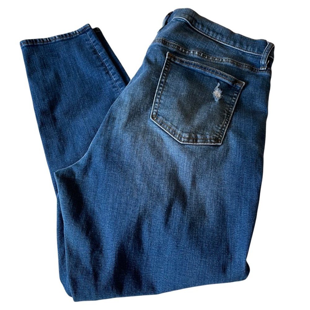 Gap For Good 1969 Women's Jeans Distressed High Rise Ankle Stretch 34R EUC!